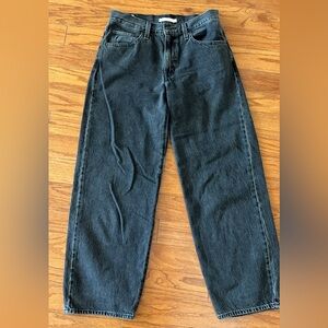 Levi’s Baggy Dad black denim jeans size 4